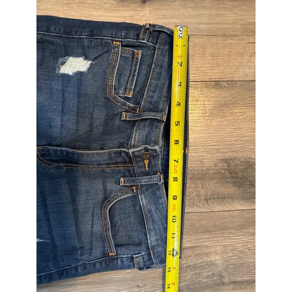 Hollister Womens High-Rise Super Skinny Jeans W26 L30 Distressed Denim Dark Wash - Picture 3 of 7